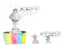 tekening toerisme manneken pis