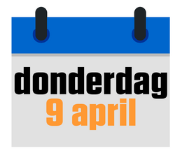 kalender donderdag 9 april