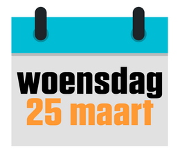 woensdag 25maart