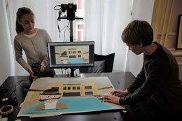 Robbe en Elise tonen stop motion techniek