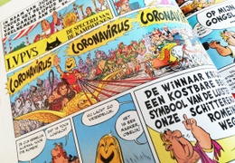 20200430 Coronavirus is personage uit Asterix-album De race door de laars uit 2017 3500px 1